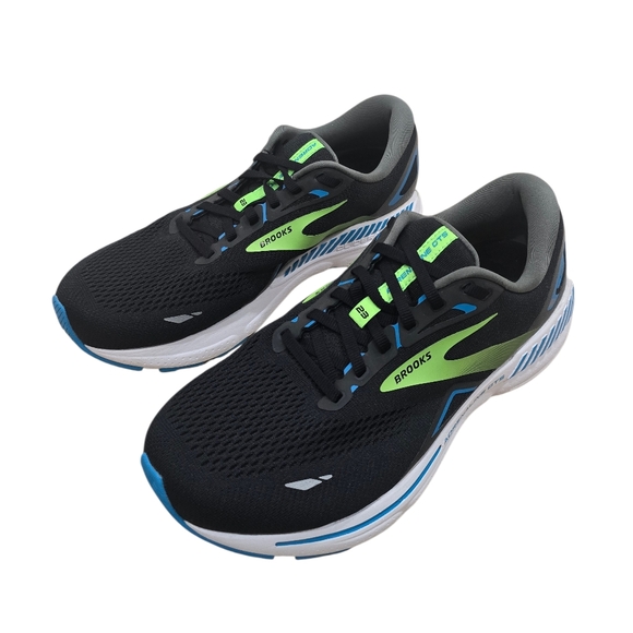 Brooks MEN\'S ADRENALINE GTS 23 Black/Hawaiian Ocean / Green main image 9